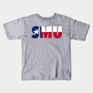 SMU Texas Flag Kids T-Shirt